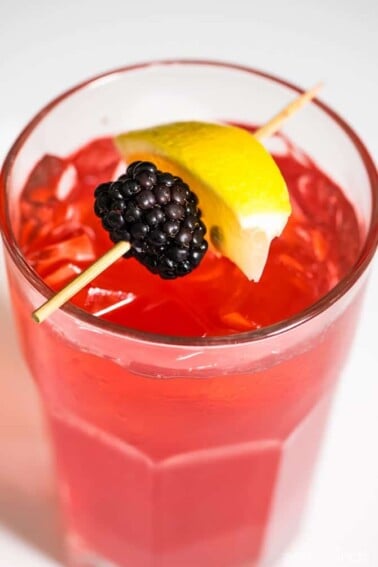 Blackberry Lemonade makes a delicious and refreshing lemonade recipe perfect for a signature sweet sip! // addapinch.com