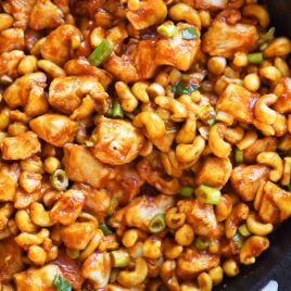 Cashew Chicken Recipe - This Cashew Chicken recipe makes a favorite quick and easy recipe perfect for busy weeknights! Ready and on the table faster than takeout! // addapinch.com