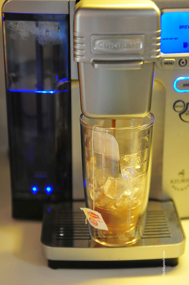 Iced Coffee Tea Recipe | ©addapinch.com