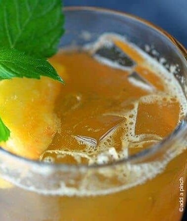 Peach Tea Recipe from addapinch.com