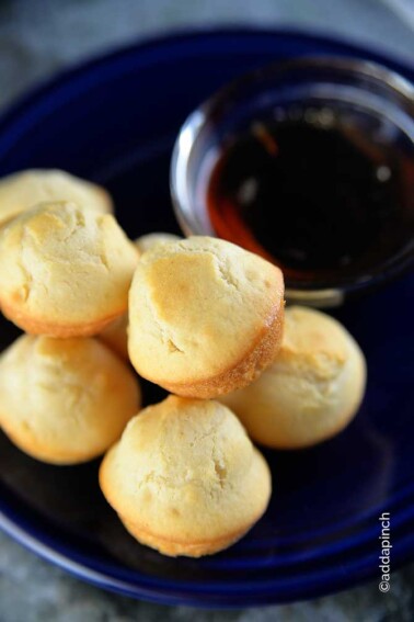 Pancake Muffins Recipe - Pancake muffins make a great breakfast or treat for brunch. So simple to make, you get the ease of a muffin with the deliciousness of pancakes! // addapinch.com