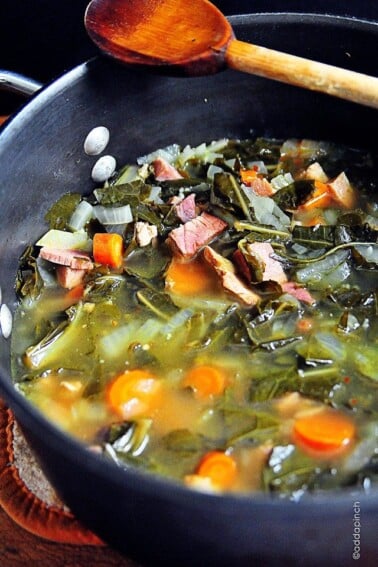 Southern Pot Likker Soup //addapinch.com