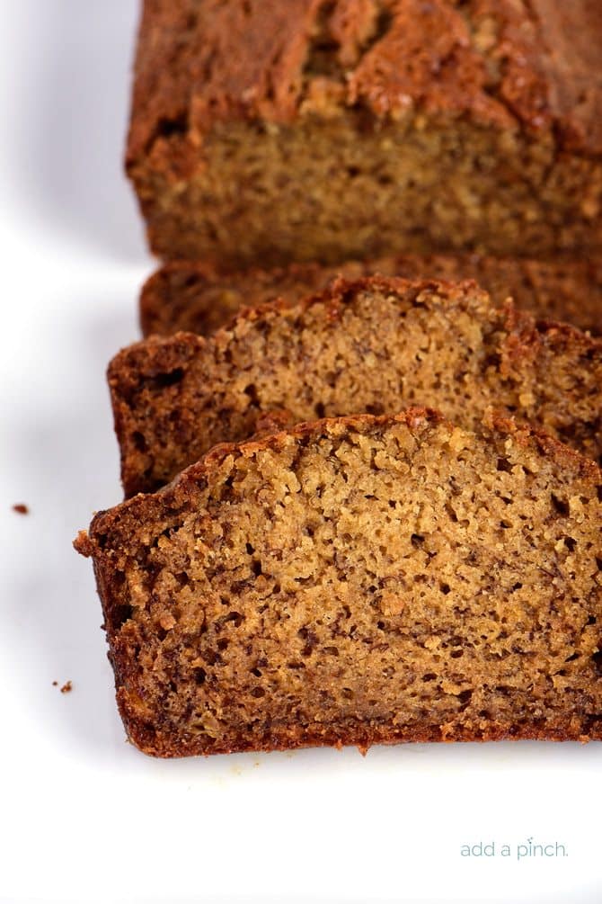 The Best Banana Bread Recipe - An updated classic banana bread recipe that makes a moist, tender banana bread every time. Made with simple ingredients this easy banana bread recipe is always favorite! // addapinch.com